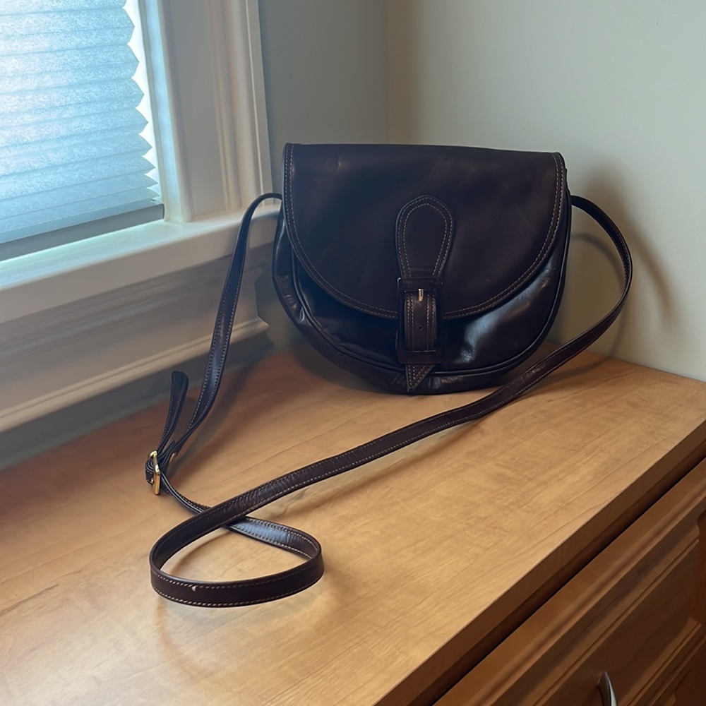 Italian brown leather bag - Picture 2 of 7